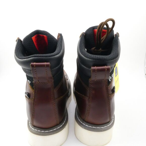 SUREWAY 6" Heavy Duty Soft Toe Full Grain Leather Work Boots Red Men US: 10.5 - Picture 3 of 6